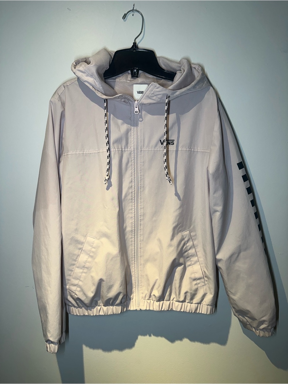 Vans Women’s  Light Pink Hooded Windbreaker Jacket